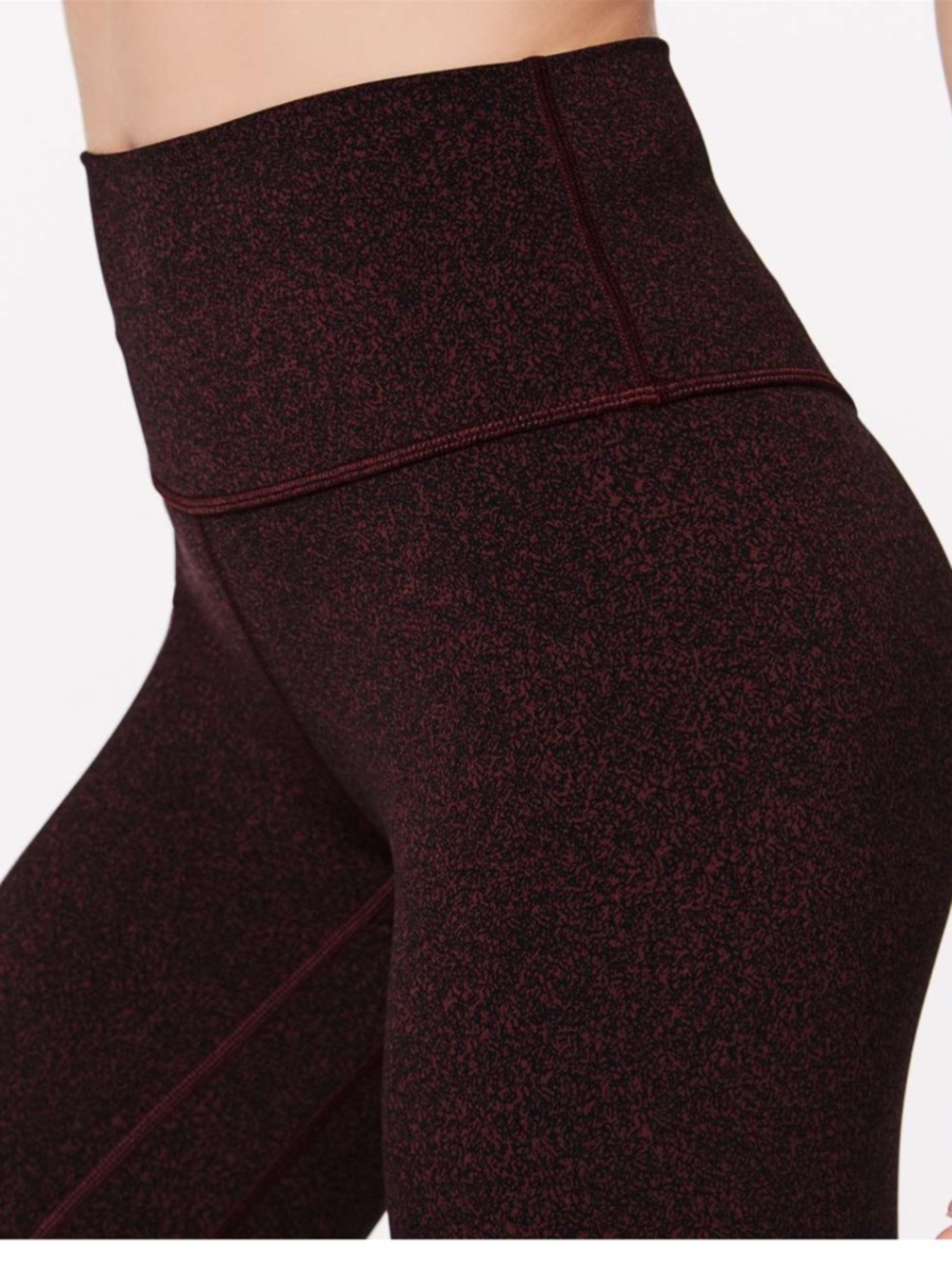Lululemon Align Pant II Granulite Garnet Black and Red Yoga Leggings Size 2